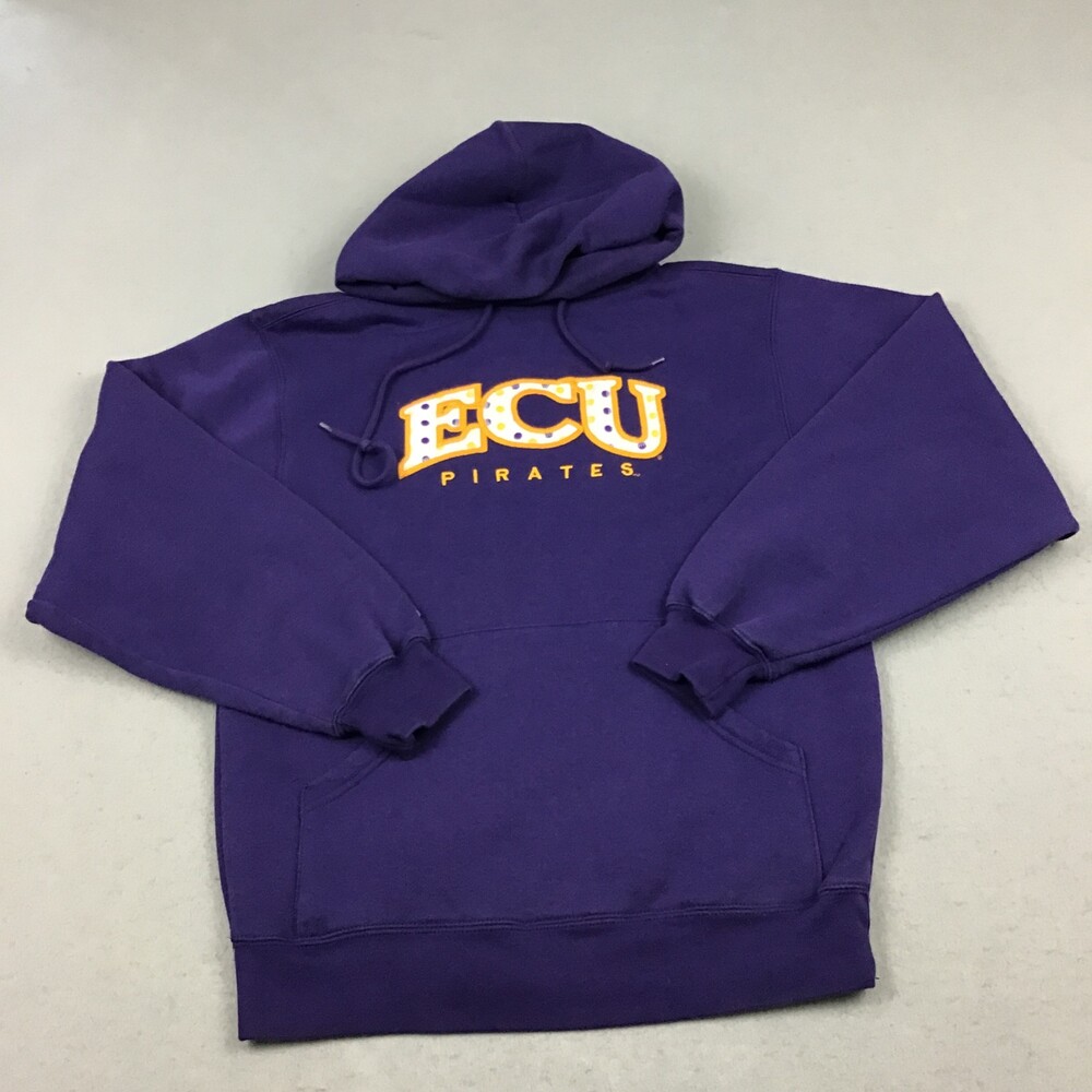 East Carolina Pirates Hoodie Men Small Purple Jansport Sweatshirt NCAA Football
